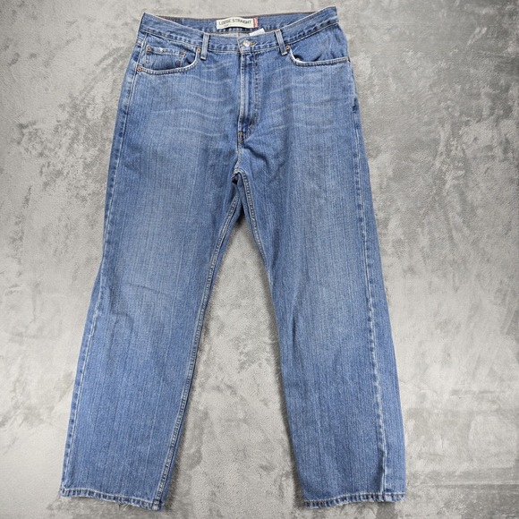 Vintage Levi's 569 Jeans Y2K Men 36x34 Blue Loose Straight Big & Baggy Med Wash - Picture 1 of 7